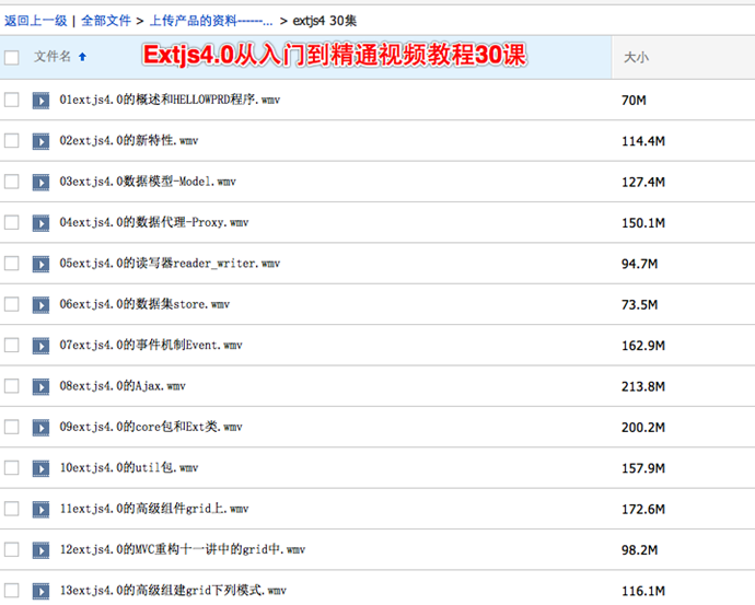 Extjs4.0Ƶ̳ ŵͨ 뽲Extjs4.0ӦƵ