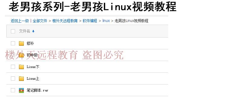 Linux视频教程基础入门到精通Shell高级编程实战运维从零开始25课