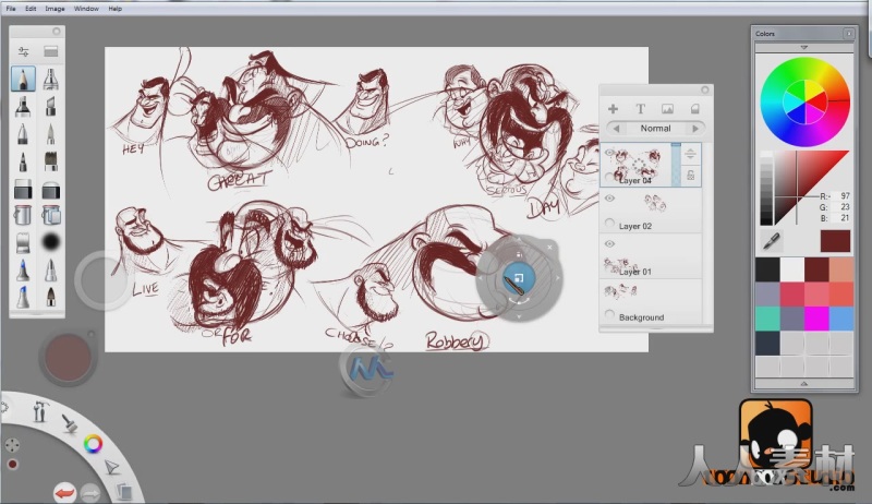 sketchbookԽɫƵ̳/ƶ滭ԭɫ趨