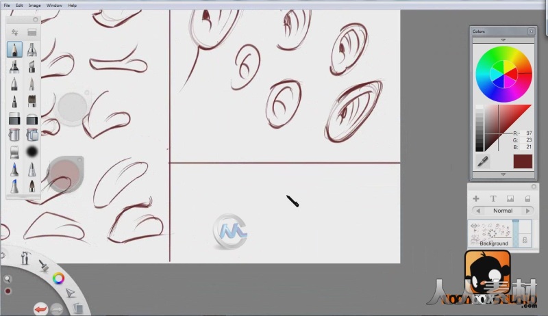sketchbookԽɫƵ̳/ƶ滭ԭɫ趨