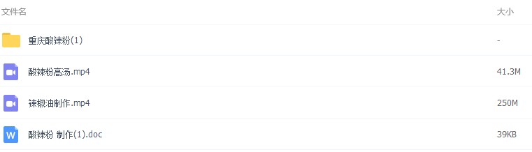 正宗重庆四川口味酸辣粉技术配方 酸辣粉资料视频教程